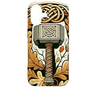 Marteau de Thor et Feuilles de chêne Thor Norse Coque pour iPhone 17