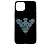 Marteau de Thor Loup d'Odin Triquetra Symbole Viking Coque pour iPhone 15 Plus