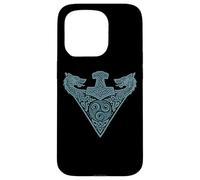 Marteau de Thor Loup d'Odin Triquetra Symbole Viking Coque pour iPhone 15 Pro