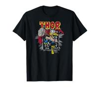 Marteau de Thor Mighty Thor de Marteau de Thor Retro Graphic T-Shirt