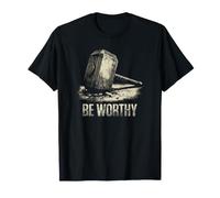 Marteau de Thor Mjölnir Be Worthy Mythologie Nordique T-Shirt