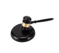 Marteau de vente aux enchères en bois du juge | Marteau avec bloc sonore for le travail manuel des enchères des avocats et des juges