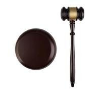Marteau de vente aux enchères en bois | Fabriqué à la main avec un ensemble de blocs sonores, vente aux enchères, marteau for avocat, réunion, son fort