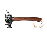 Marteau décoratif multifonction en acier avec poignée en bois résistant à l'usure Convient pour les situations d'urgence et les tâches quotidiennes Marteau de voiture