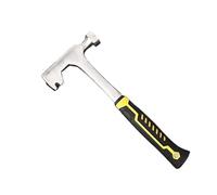 Marteau d'exploration géologique professionnel, outils d'exploitation minière de carrière, marteau brise-glace extérieur en acier à haute teneur en carbone, outil à main domestique(Round head)