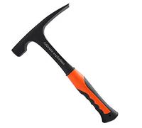 Marteau d'exploration professionnel Marteau à tête plate monobloc en acier à haute teneur en carbone avec poignée antidérapante Marteau géologique Outils d'exploration géologique