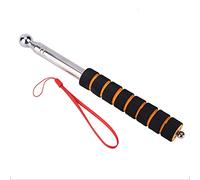 Marteau d'inspection télescopique en acier inoxydable avec manche en éponge - Outil de sondage portable de 130 cm pour tester les zones creuses des murs et des plafonds -