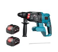 Marteau Électrique Sans Balais Rechargeable Perceuse À Percussion Électrique Multifonctionnel Rotatif Électrique Pic For Outil Électrique À Batterie Robuste Et Facile à Utiliser(Two battery)