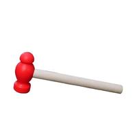 Marteau en Bois Mini marteau en bois, jouet créatif, bricolage, outils d'entretien de Simulation du travail pour Installer Divers Meubles en Bois(Red B)