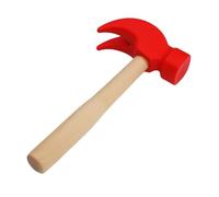 Marteau en Bois Mini marteau en bois, jouet créatif, bricolage, outils d'entretien de Simulation du travail pour Installer Divers Meubles en Bois(Red A)