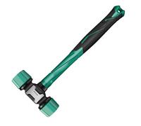 Marteau en Caoutchouc - Amortisseur à Double Visage, Outils de Tête en Caoutchouc Noir | Poignée Confortable Camping Stake Driver, Accessoire de Travail du Bois Solution d' , Précision -Out