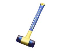Marteau en caoutchouc et plastique, Marteau d'installation à Double tête de maillet en caoutchouc bleu, isolé détachable 25 45mm(35mm)