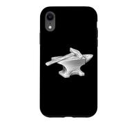 Marteau et Enclume Forgeron Outils d'atelier Gravure sur Bois Coque pour iPhone XR