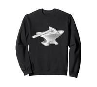 Marteau et Enclume Forgeron Outils d'atelier Gravure sur Bois Sweatshirt