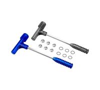 Marteau extracteur de billes d'impact avec trois jeux d'outils de démontage manuel pour calibres de 0,17 à 50, outil de réparation professionnel multifonctionnel Blue