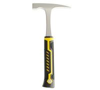 Marteau géologique pour pioche avec construction en acier 45, tête pointue et plate, poignée en caoutchouc antidérapante pour exploitation minière sur le terrain, exploration, maçonnerie, utilisation