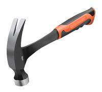 Marteau griffe droite 16 oz, construction en acier forgé, marteau en acier pour travaux intensifs, poignée antidérapante, idéal pour bricolage et usage professionnel, design ergonomique