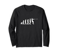 Marteau lancé Evolution of Humanity Funny Athletics Design Manche Longue