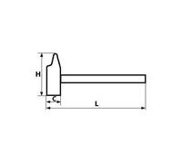 Marteau menuisier samsoplus tri-matière - tête 24,6 mm - 307-26 TM SAM OUTILLAGE