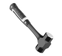 Marteau octogonal en acier au carbone pour chantier de construction - Marteau à absorption des chocs - Paroi solide - Poignée antidérapante