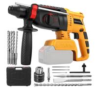 Marteau Perforateur 800W Sans Fil pour batterie Makita 18V, 3J Perceuse à Percussion, SDS-Plus, Marteau de démolition, poignée anti-vibration, pour les Professionnels et les Bricoleurs (sans batterie)