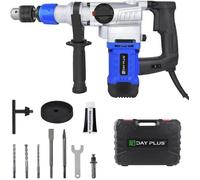 Marteau Perforateur Burineur DAYPLUS, SDS PLUS 1500W - 3 modes - 6 J - marteau électrique