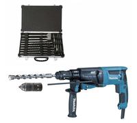 Marteau perforateur burineur MAKITA HR2631FT12 pour SDS-Plus + Coffret D-42444