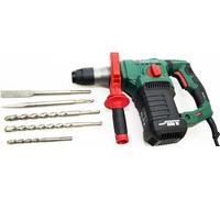 Marteau perforateur burineur PBH 1550 en bundle Parkside avec jeu de burins, jeu de forets et un mètre / 5 joules / SDS-Plus