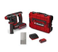 Marteau perforateur Einhell Professional TP-HD 18/17-C Li BL+5 (3,0 Ah) | PXC | 18 V | 1,7 J | Compact | Sans balais | SDS-Plus | 2 fonctions | 5 forets | Batterie SEALED de 3,0 Ah + chargeur