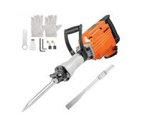 Marteau perforateur électrique de démolition 1500W avec 2 burins, marteau-piqueur robuste, brise-béton, pics à percussion