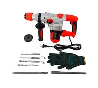 Marteau perforateur marteau brise-roche 2200 W marteau electrique brise-roche 6 J, 4 fonctions, 6 vitesses variables 0-930 tr/min, perceuse à percussionSystème d'amortissement des vibrations