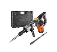 Marteau Perforateur Marteau-piqueur De Démolition 1400 W Marteau-piqueur Électrique Robuste 2900 BPM Brise-béton 2 Pièces Burins Bits Burinage