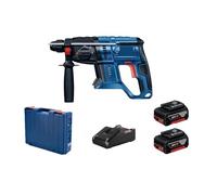 Marteau Perforateur Perceuse À Percussion Rotative Sans Balais Pro Tool 18 V Outil Électrique À Marteau Électrique Rechargeable Au Lithium À Quatre Trous(2 Battery)