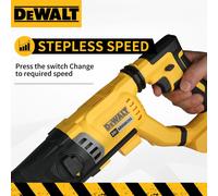 Marteau perforateur rotatif sans fil DEWALT SDS, 3 modes, pour béton, mur, métal, bois, poignée en D, vente flash, outil 20V no battery