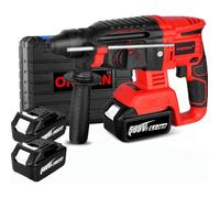 Marteau perforateur rotatif sans fil - ONEVAN - ONEVAN - SDS Plus - 650 W - 2x3Ah 20V