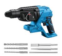 Marteau perforateur sans fil compatible avec batterie au lithium Makita 18 V, marteau combiné sans balais professionnel, perceuse à percussion, 4500 BPM, 1700 tr/min, puissance de frappe maximale de