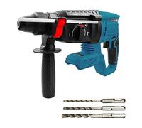 Marteau perforateur sans fil compatible avec batterie Makita 18 V, SDS-Plus - Marteau perforateur électrique rotatif sans balais avec embrayage de sécurité, poignée auxiliaire à 360 °, pour béton