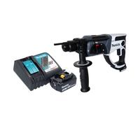 Marteau perforateur sans fil Makita DHR 202 RF1W 18 V 20 mm 2,0 J blanc + 1 batterie 3,0 Ah + chargeur