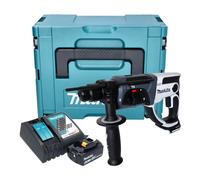Marteau perforateur sans fil Makita DHR 202 RG1JW 18 V 20 mm 2,0 J blanc + 1 batterie 6,0 Ah + chargeur + Makpac
