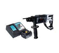 Marteau perforateur sans fil Makita DHR 202 RM1W 18 V 20 mm 2,0 J blanc + 1 batterie 4,0 Ah + chargeur