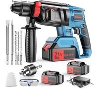 Marteau Perforateur Sans Fil-Perceuse à Percussion 21V 900W-Moteur sans balais-3 Modes