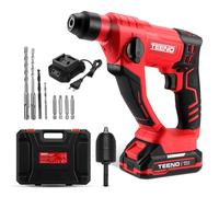 Marteau Perforateur Sans Fil SDS-Plus 20V,TEENO Φ14MM Dans le Béton, 1000 tr/min,LED avec 1 Batterie 2.0Ah et 1 Chargeur