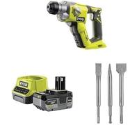 Marteau perforateur SDS+ Ryobi 18V - 4 modes, 1,3 J, 16 mm, batterie 4Ah