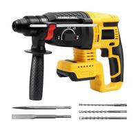 Marteau perforateur SDS sans fil pour batterie Dewalt 20 V MAX, marteau perforateur rotatif sans balais avec embrayage de sécurité pour béton/maçonnerie (sans batterie)