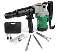 Marteau Piqueur, 1400W 30 Joules Marteau Piqueur De DéMolition Marteau Perforateur Burineur Electrique Avec Burin Pointu Et Burin Plat,Anti-Vibration PoignéE Rotative 360° Pour Brise-BéTon