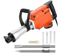 Marteau Piqueur de Démolition 2200 W Burineur Électrique 1900 BPM Anti-Vibration Brise-béton pour Burinage Construction Destruction