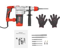 Marteau piqueur électrique, puissance 2200W, vitesse 930 tr/min, orange/noir
