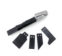 Marteau pneumatique Ensemble de grattoir à Air pneumatique 6 Pc Kit de lame pneumatique régulateur enlever le matériau de joint de voiture tampon colle peinture joint de rouille(Tool kit)