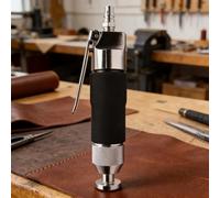 Marteau pneumatique pneumatique, type droit 5500 tr/min, course de 10 mm, entrée 6,35 mm, volume d'air réglable pour réparation et suture de sacs en cuir de chaussures