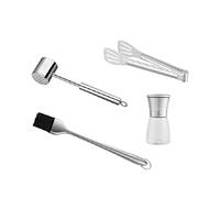 Marteau pour attendrisseur de viande, Attendrisseur de viande en acier inoxydable avec 24 clous de marteau, outil de cuisine for marteau à viande domestique(Type F)
